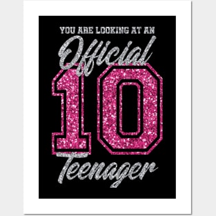 10th birthday T-shirt for girls and boys birthday Posters and Art